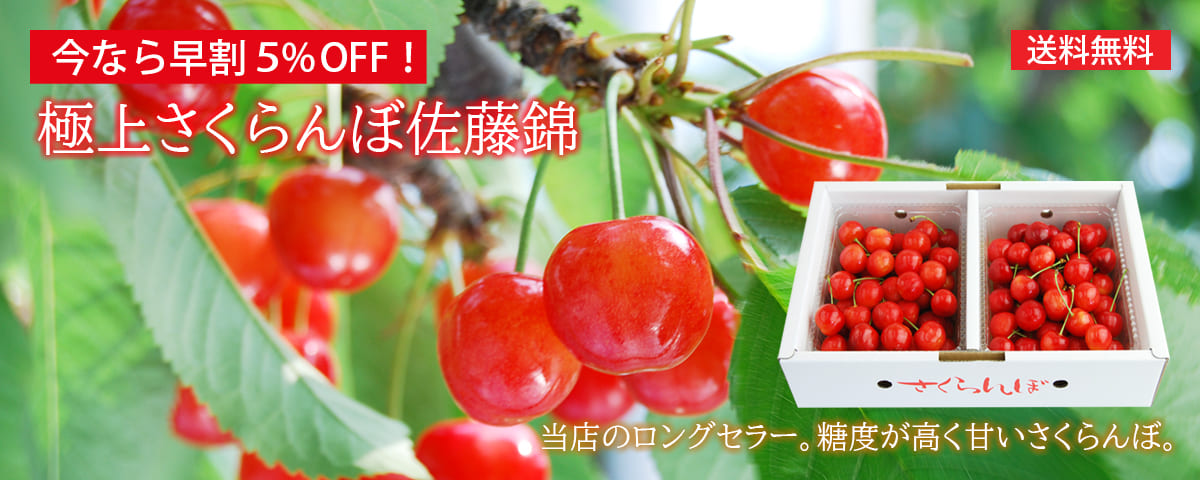 早期割引極上さくらんぼ