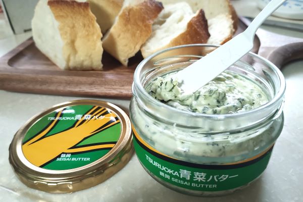 青菜漬とバターの新しい組み合わせ、TSURUOKA青菜バター