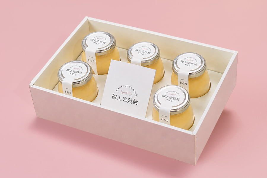 樹上完熟桃プリン「とろり」