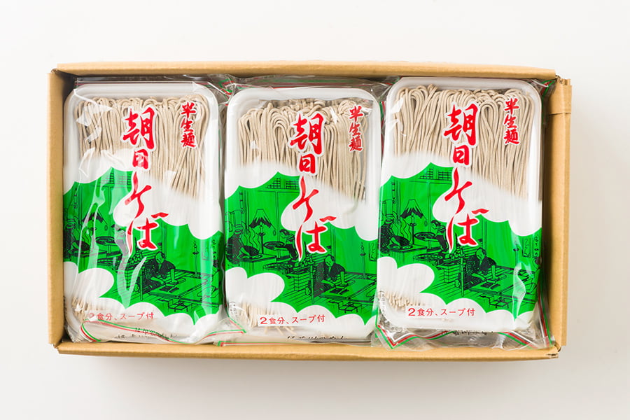 はせ川製麺／朝日そば2袋セット(半生麺・めんつゆ付)