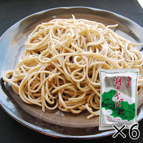 はせ川製麺／朝日そば6袋セット(半生麺・めんつゆ付)