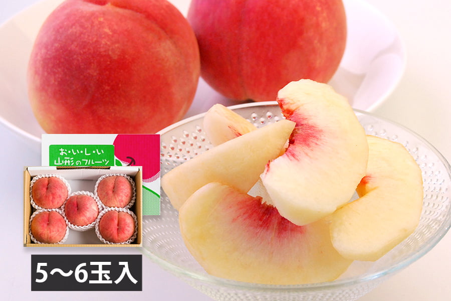 堀さんの白桃 伊達白桃(5〜6玉)[9月上旬]