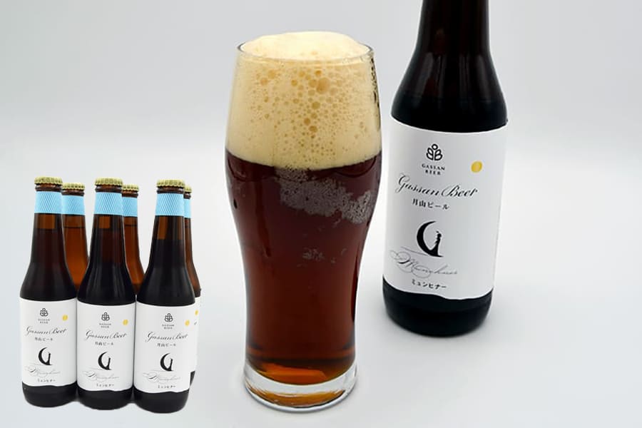 西川町総合開発／月山ビール ミュンヒナー330ml×6本セット[箱入]