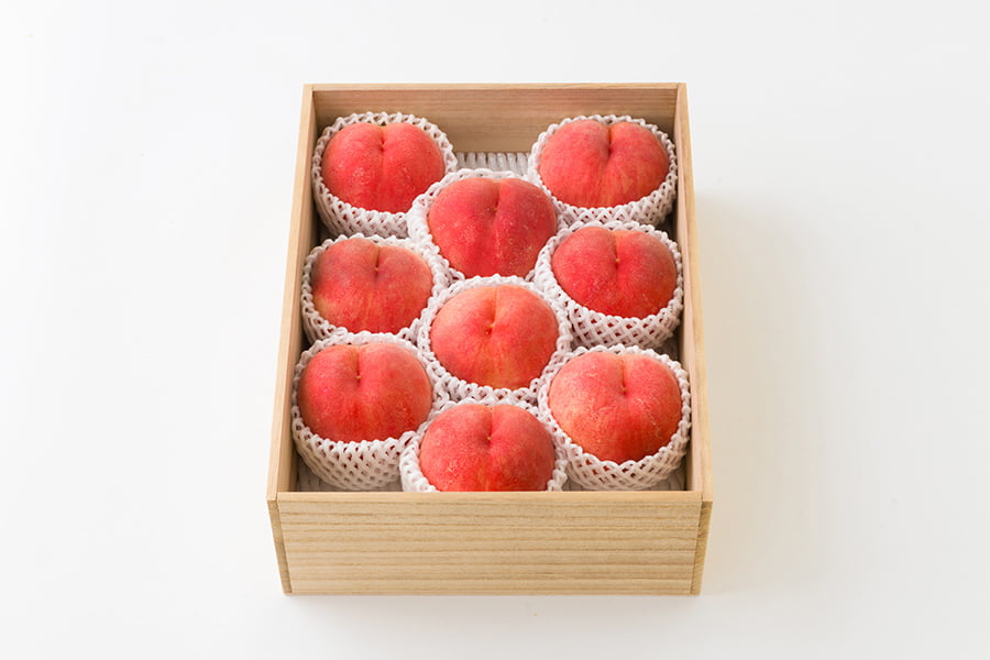 桃　wel310様ご予約分　15玉　3箱 旬果》特秀プレミアム白桃3kg(6〜9玉)[桐箱入り]