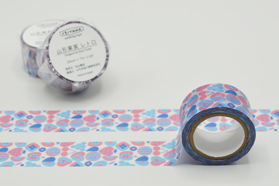 石山商店オリジナルマスキングテープ24mm[山形果物レトロ]