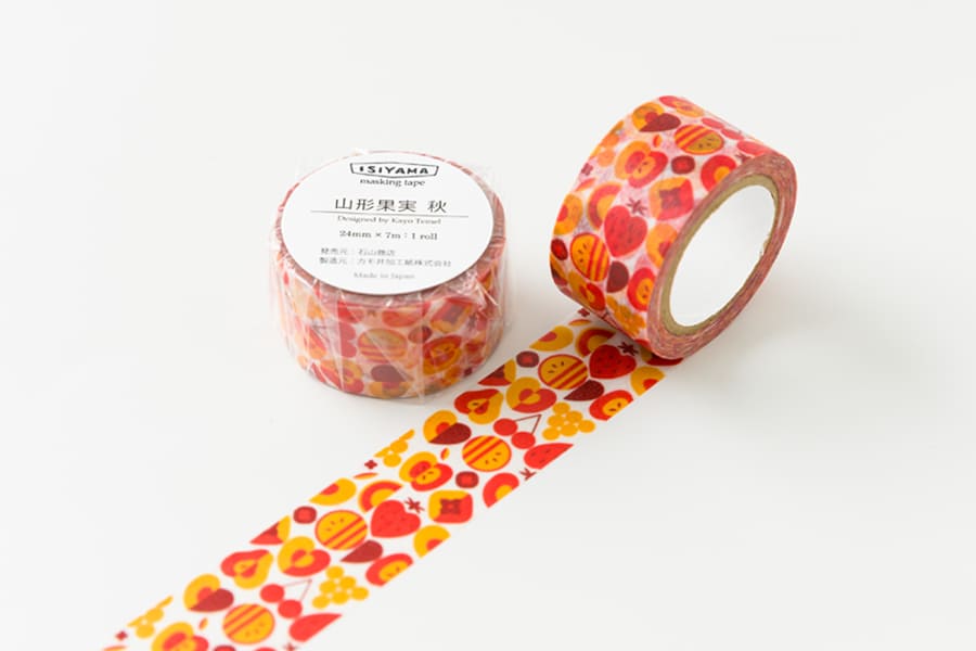 石山商店オリジナルマスキングテープ[山形果実　春]