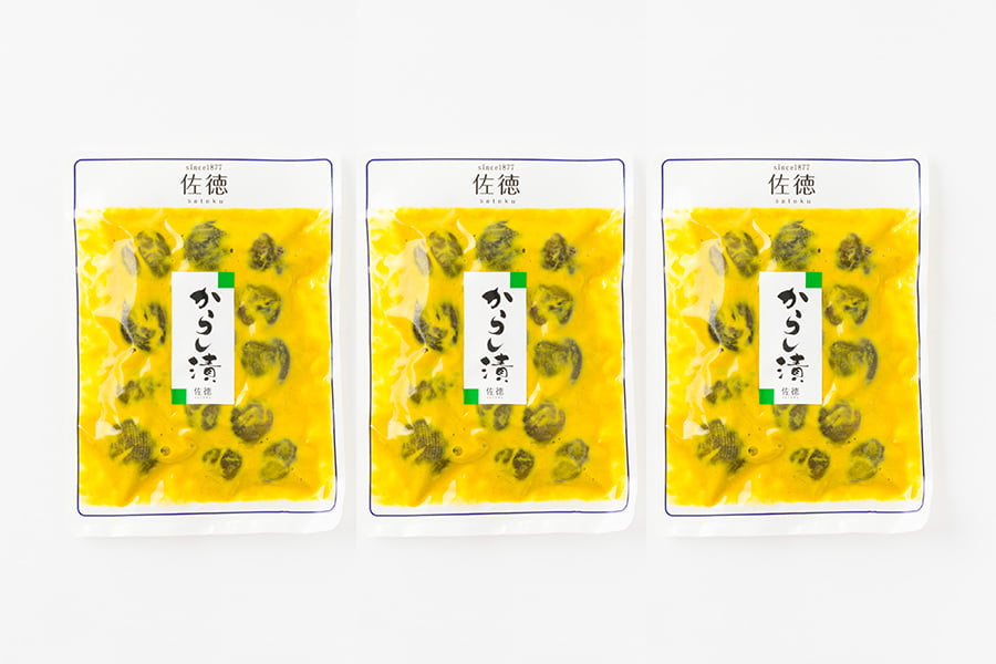 佐徳／民田茄子(みんでんなす)からし漬(160g×3袋入)[箱入]