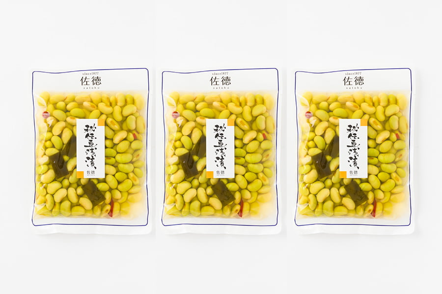 佐徳／秘伝豆(ひでんまめ)浅漬け(160g×3袋入)[箱入]