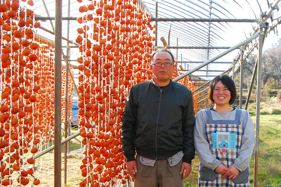 松田さんの紅干し柿