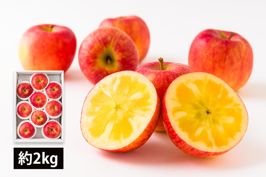 数量限定】厳選りんご高徳(こうとく)約2kg(8〜12玉)