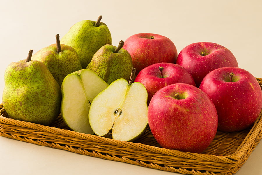 芳醇洋梨ラ・フランスとサンふじりんごのセット