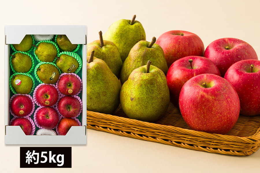 【数量限定】芳醇洋梨ラ・フランスとサンふじりんごのセット