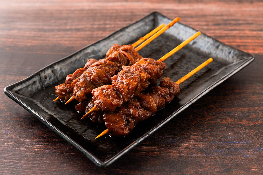肉の中村/加熱調理済み国産焼き鳥詰合せ15本(もも串・皮串・山形豚バラ串)