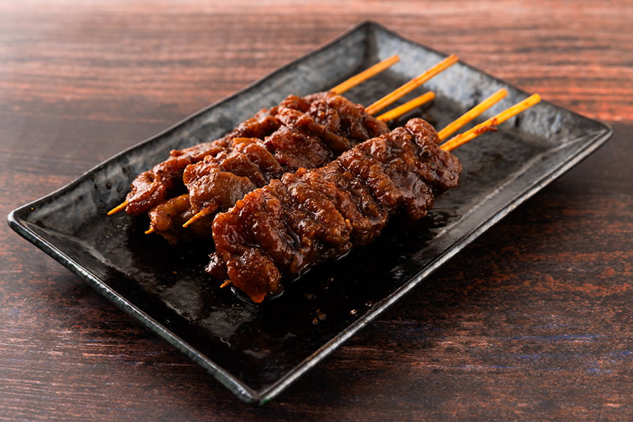 肉の中村/加熱調理済み国産焼き鳥詰合せ15本(もも串・皮串・山形豚バラ串)