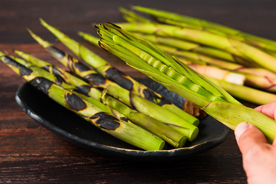 朝穫り山菜 細竹(根曲がり筍)