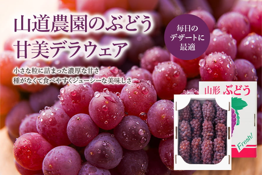 山道農園のぶどう甘美デラウェア