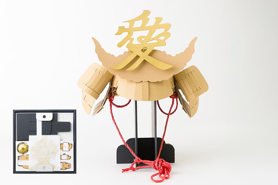 ダンボール製兜（かぶと）「紙組(shikumi)」直江兼続モデル