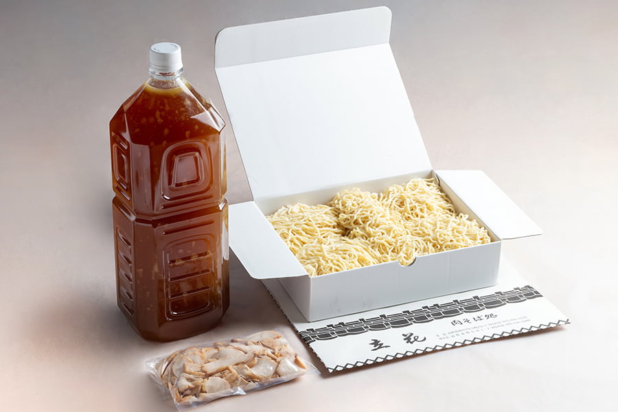 肉そば処立花／冷凍肉そば（タレ・鶏肉付き）